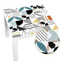 Geometric Tile Lack Table Tops Wall Art Furniture Removable Self-Adhesive Waterproof Wallpaper Wall Sticker - details 0