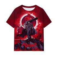 Camiseta con estampado 3D de Anime Berserk Guts para hombre y mujer, camiseta de manga corta de talla grande, Haruku Y2k deportivo de secado rápido y transpirable - details 1