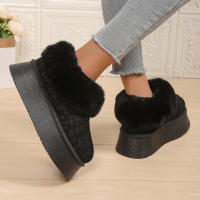 Botas de nieve con estampado de leopardo, engrosadas y de terciopelo para mantener el calor y usar a la moda antideslizante. - details 17