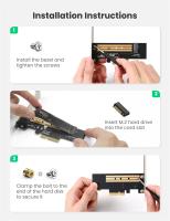 Adaptador PCIE a M2 NVMe UGREEN Tarjeta PCI-E x4/8/16 Clave M & B SSD Expansión del ordenador - details 4