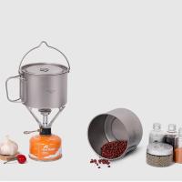 Taza de camping ultraligera con tapa y asa plegable, utensilios de cocina para exteriores, mochilas y picnics - details 12
