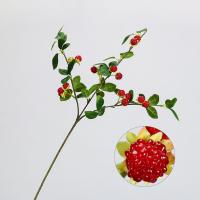 Ramas artificiales de frambuesa de tacto Real, simulación de plástico elegante, frutas de arándano, ramas de bayas artificiales hechas a mano - details 1