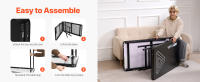 SucceBuy Mesa portátil de beer pong de 8 pies, mesa elevada de 36 pulgadas con asas y 6 bolas, plegable para fiestas y viajes - details 5