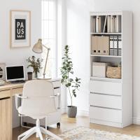 Estantería de Madera de 180cm con 3 Cajones Ideal para Oficina, Salón Organizador de Documentos, Archivadores, Carpetas, Libros - details 17