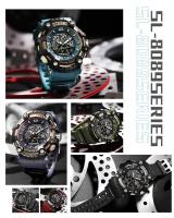 Reloj Deportivo Unisex SMAEL para Parejas con Pantalla LED Digital Iluminación Trasera Coloreada Dial de Cuarzo Alarma Fecha y Cuenta Regresiva Correa de Silicona - details 2