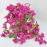 Bougainvillea Multicolor, flor Artificial, accesorios DIY, enredadera Floral realista, pétalos de seda, hojas verdes, flor falsa - details 17