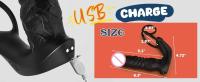 Vibrador Dual de Silicona Control APP Masaje Prostatal para Hombres Forma de Plug Dildo - details 6