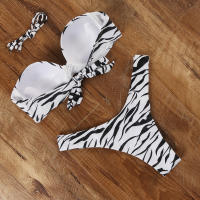 Bañador brasileño Sexy para mujer, conjunto de Bikini con sujetador de realce, traje de baño de dos piezas, ropa de playa de cintura baja, bañador de leopardo - details 31