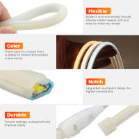 XUNATA Cinta LED Flexible de 220V COB Neón 288leds/M con Enchufe EU Impermeable para Exteriores RA90 3000K-6000K Estilo Moderno Potencia 7-9W/M - details 3