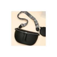 Riñoneras de media luna para mujer, bolso de pecho informal de cuero PU con monedero pequeño, bolsos cruzados de viaje de gran capacidad - details 1