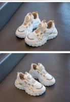 Zapatillas para niños 2025 primavera y otoño nuevas zapatillas para niños malla transpirable media y vieja botones giratorios para niños marea para niña. - details 2