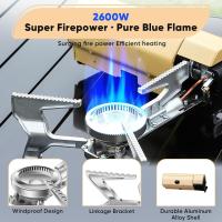 Estufa de Gas Portátil para Acampar Estufa de Hornillo Plegable con Bolsa de Almacenamiento - details 1