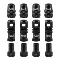 Juego de tapas de vástago de válvula Presta de aleación de aluminio, juego de tapas de válvula de neumático sin cámara CNC de sellado fuerte, ultraligero, anticorrosión - details 3