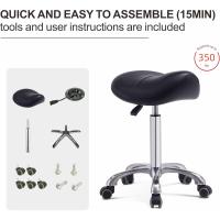 Taburete de Silla Profesional Hidráulico Giratorio Cómodo y Ergonómico con Base de Metal Resistente - details 15