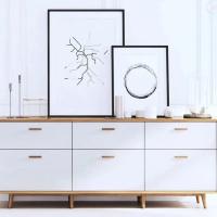 Papel tapiz de pared adhesivo de grano de madera blanco de 40CM para sala de estar, cocina, dormitorio, evita el crecimiento del moho, pegatina de pared fácil de aplicar - details 2