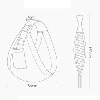 Fular-Portabebés Elástico Gris, portátil, Seguro y Ergonómico Durante la Lactancia Para Padres, Unisex - details 4