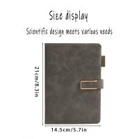 Cuaderno Vintage de cuero A5 con cubierta de cuaderno, cubierta suave personalizada y marcapáginas, perfecto para negocios, reuniones - details 2