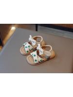 Sandalias de estilo bordado para niñas, zapatos de playa con punta abierta, informales, versátiles, planos de princesa con lazo, Verano - details 5
