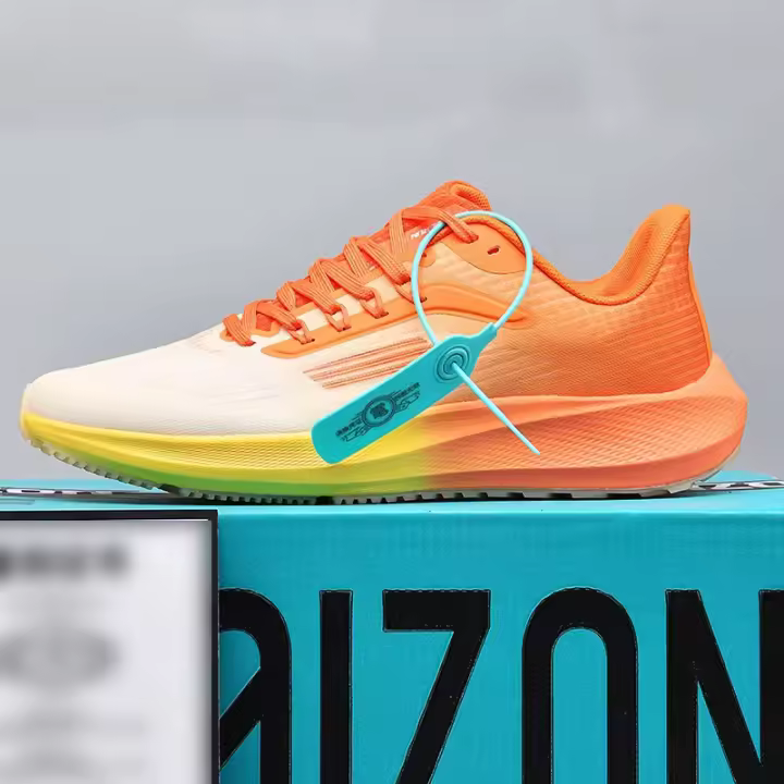 Zapatos de moda primavera nueva luna aterrizaje zapatillas para correr transpirable absorción de golpes zapatos de los hombres zapatillas de malla - 1