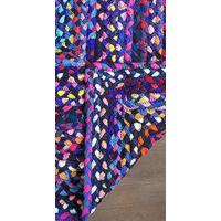 Alfombra de algodón Multicolor - 183x123 cm Alfombras de Piso rectangulares Grandes Coloridas Hechas a Mano de para decoración de Sala de Estar y Dormitorio - details 12