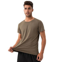 Camisas de entrenamiento para hombres, Camisas de manga corta atléticas, Camisas de secado rápido con cuello redondo para correr - details 3