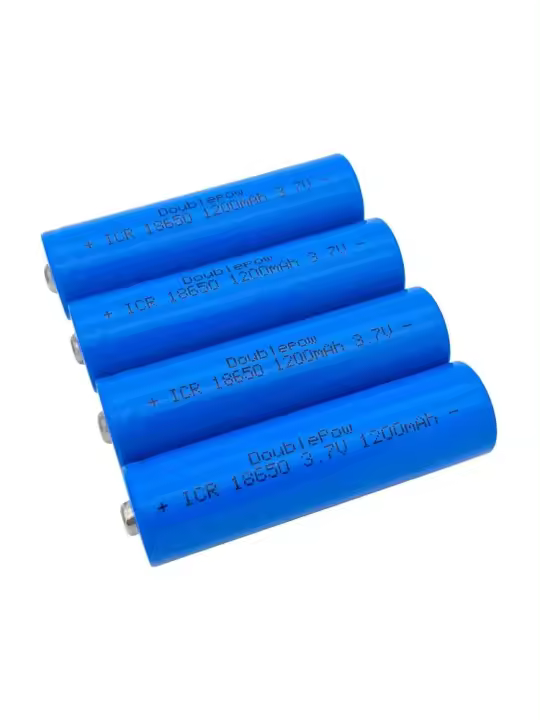 Batería de litio recargable de Punta puntiaguda, 18650, 3,7 V, 1200mah, 4 baterías li-po para linterna, capacidad Real - 1