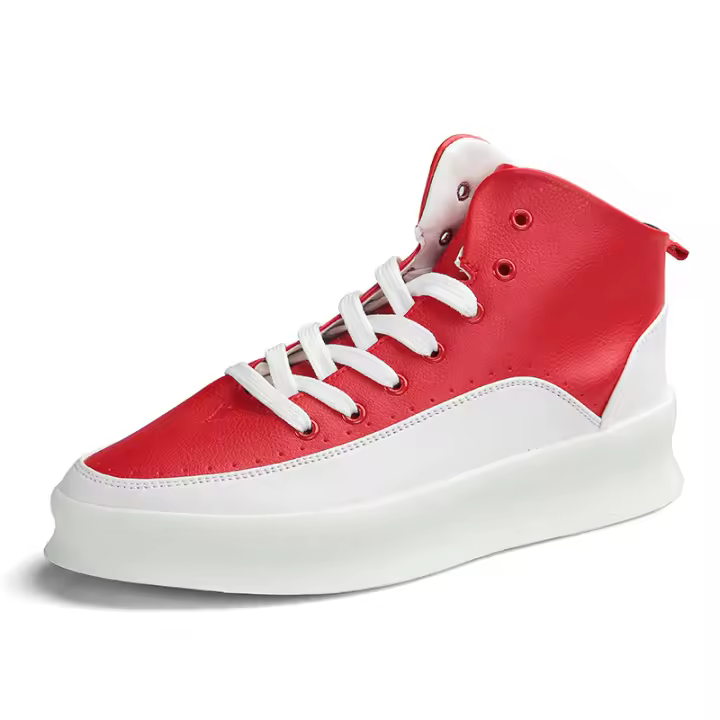 Zapatillas de Moda para Hombres Cordones Antideslizantes de Skateboard Zapatos Deportivos Casuales - 1
