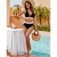 Conjunto de Bikini de Cintura Alta para Mujer Traje de Baño de Dos Piezas con Control de Barriga - details 3