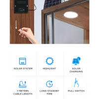 Lámpara De Calle LED Solar Para Jardín Iluminación De Seguridad Exterior - details 1
