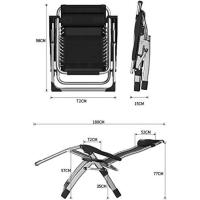 Silla Plegable Ligera Ajustable, Soporta hasta 200kg, Ideal para Jardín, Balcón, Playa, Terrazas - details 2