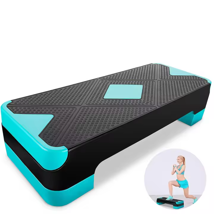 Plataforma de Fitness Azul Ligero 68x29x15cm Ideal para Cardio, Push-Ups, Ejercicio Completo del Cuerpo Equipo de Gimnasio en Casa Accesorios de Fitness - 1