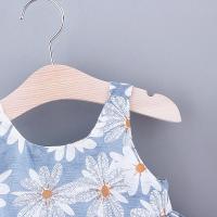 Conjunto de vestido y gorro de playa para niña, vestido de princesa con cuello halter, 2 piezas - details 2