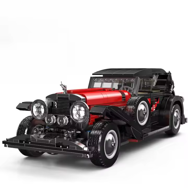 10114 Kits de construcción de automóviles clásicos, juego de bloques de construcción de modelo de coche vintage, regalo para niños mayores de 8 años/equipo de colecciones para adultos (1308+ piezas, versión estática) - 1