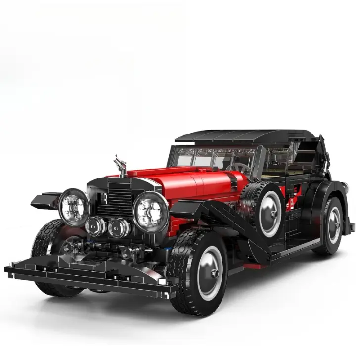 10114 Kits de construcción de automóviles clásicos, juego de bloques de construcción de modelo de coche vintage, regalo para niños mayores de 8 años/equipo de colecciones para adultos (1308+ piezas, versión estática) - 1