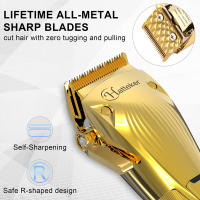Cortadora de pelo profesional ajustable para hombres, cortadora de pelo eléctrica, potente máquina de corte de pelo, kit de corte de pelo recargable - details 0