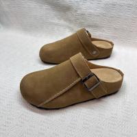 Zapatos Plataforma Retro Mujer 2025 Nueva Primavera Casual Versátil Lazy Nubuck Bolsa Cabeza Media Zapatilla - details 14