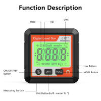 Inclinómetro de Nivel Electrónico Digital, buscador de ángulo Digital, transportador para carpintería, caja de nivel de precisión, base magnética, 4x90 ° - details 13