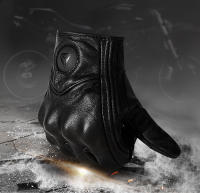 Guantes de Moto de Cuero Genuino Invierno Antiviento Táctil Protección de Articulaciones Mejor Precio Talla M-2XL Lavable - details 2