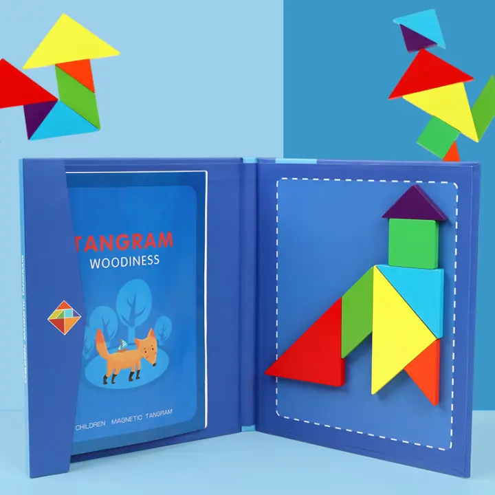 Rompecabezas 3D Magnético de Formas Geométricas Diikamiiok para Niños de 4-10 Años Juguetes Educativos de Madera con Batería Normal - 1