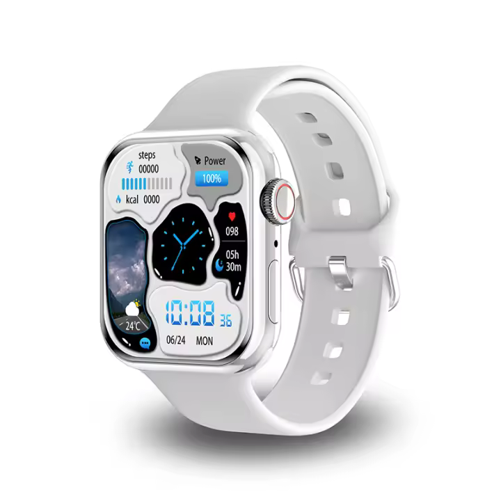 Reloj inteligente IW9 Mini para hombre y mujer, accesorio de pulsera resistente al agua IP68 con llamadas BT, carga inalámbrica, NFC, serie Ultra 8, novedad de 2024, Para Apple Android,120 + deportes, temas masivos personalizados,Mini 41mm - 1