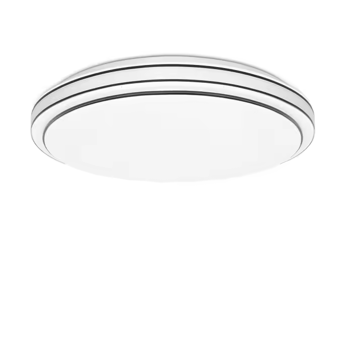 CBJKTX Lámpara de techo LED para dormitorio, diámetro de 27 cm, lámpara de cielo estrellado, lámpara blanca cálida de 12W, lámpara redonda moderna para sala de estar para pasillo - 1