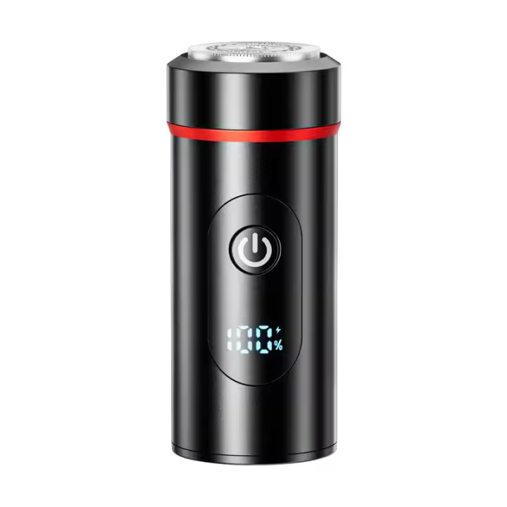 Nuevo cañón de acero pequeño afeitadora eléctrica para hombres afeitadora tecnología negra mini viaje de negocios afeitadora portátil para vehículos - 1
