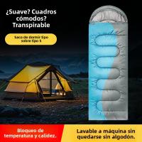 Bolsa de Dormir Térmica para Adultos Fibra Hueca Premium Impermeable y Ultraligera - details 1
