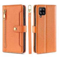 Funda de teléfono de cuero magnética multifuncional para Galaxy A42, funda protectora con cremallera, 5G, de moda - details 9