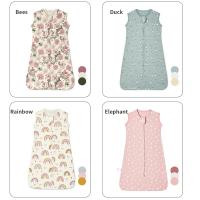 Sacos de dormir de tela de algodón para bebé, chaleco sin mangas, edredón antipatadas para niño recién nacido, saco de dormir delgado de verano con cremallera bidireccional, nuevo - details 12