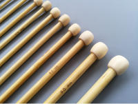 Agujas de Punto Afgano de Bambú 12 Tamaño 25CM 3.0MM-10.0MM Kit de Agujas de Punto para Costura Accesorios de Escritorio y Artesanía Hecho en China - details 3