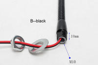 Lámpara industrial magnética de cuello de cisne, luz LED Flexible de 3W, CC de 12V, 24V, CNC, l40 cm, para trabajo en taller, color plata y negro - details 3