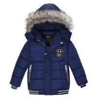 Chaqueta de Piel Cálida con Cuello de Piel para Niños Moda de Invierno con Capucha y Cremallera - details 12