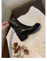 Nuevas botas finas de suela gruesa con cremallera de contracción lavadas botas cortas - details 6