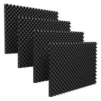 Paneles de espuma acústica ignífuga, Panel de pared con tratamiento de insonorización, espuma con cancelación de ruido para grabación, estudio, Etc. Paquete de 24 - details 0